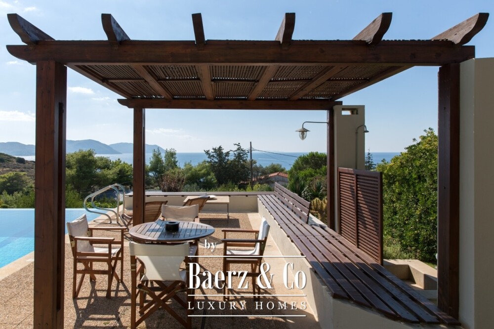 Seaside Villa in Anavyssos | Private Pool, Sea Views, Steps from the Beach image