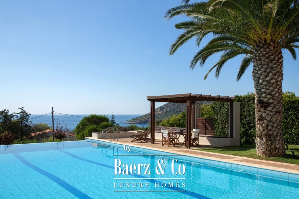 Seaside Villa in Anavyssos | Private Pool, Sea Views, Steps from the Beach image