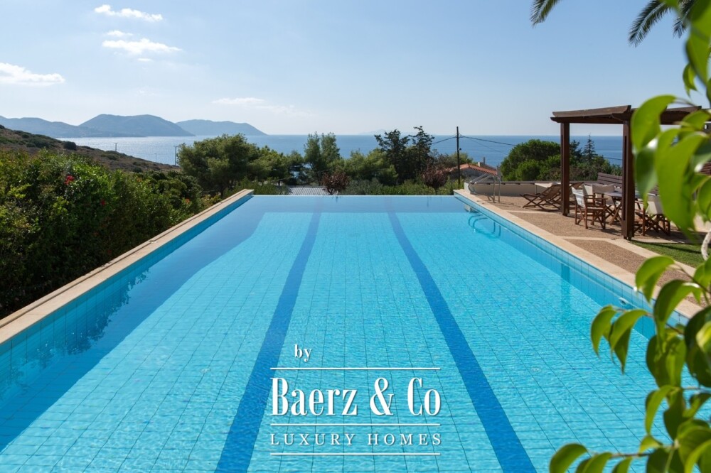 Seaside Villa in Anavyssos | Private Pool, Sea Views, Steps from the Beach image