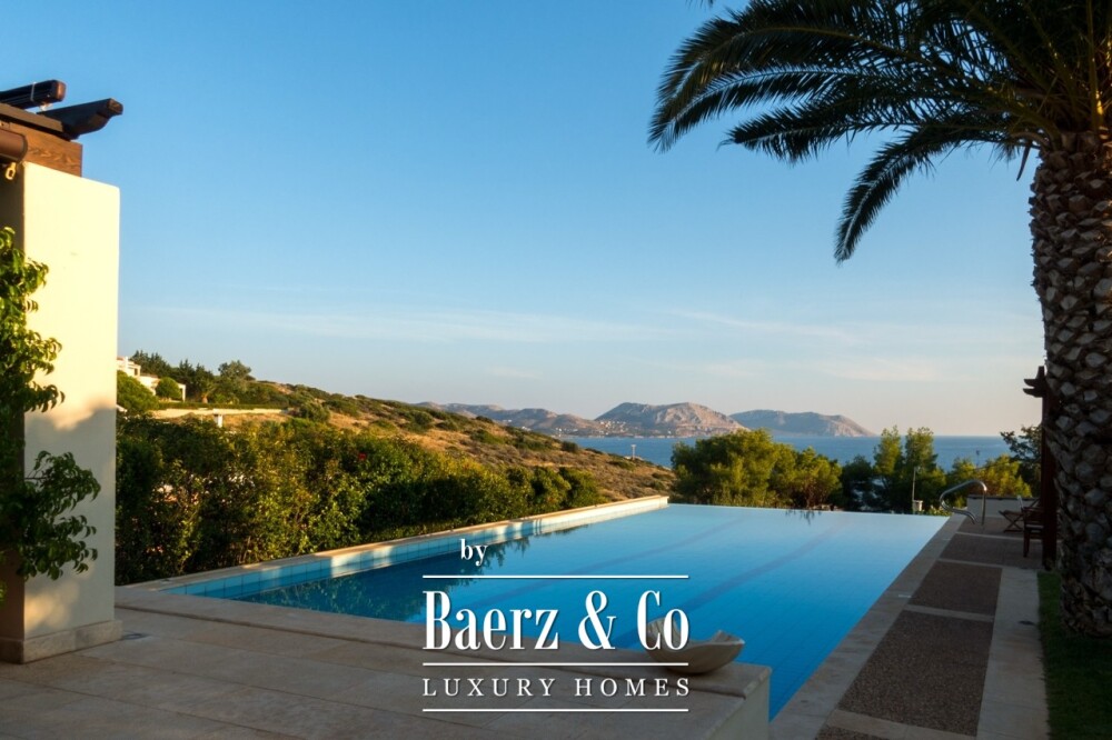 Seaside Villa in Anavyssos | Private Pool, Sea Views, Steps from the Beach image