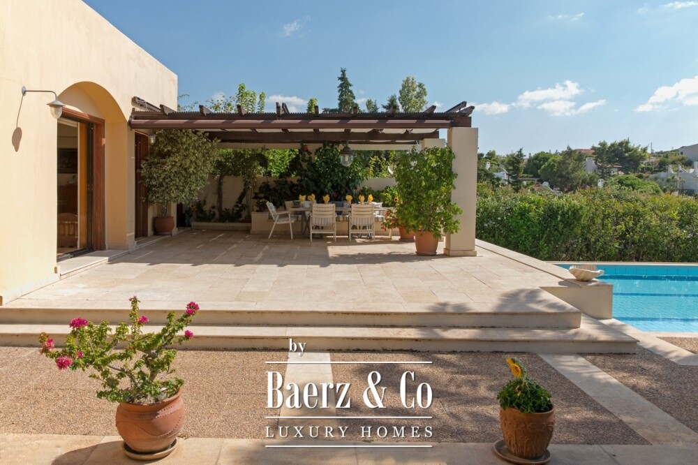 Seaside Villa in Anavyssos | Private Pool, Sea Views, Steps from the Beach image