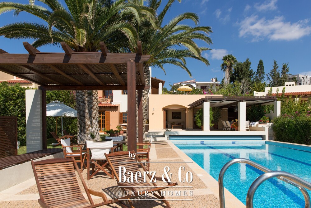 Seaside Villa in Anavyssos | Private Pool, Sea Views, Steps from the Beach image