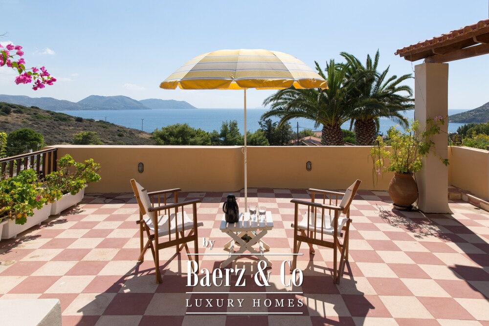 Seaside Villa in Anavyssos | Private Pool, Sea Views, Steps from the Beach image
