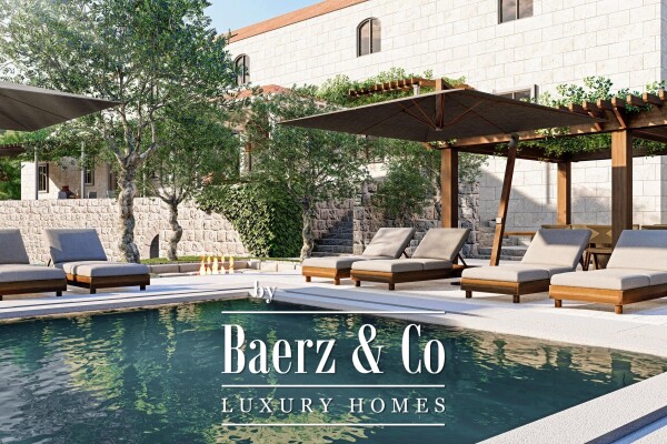 photo 13 Dubrovnik - surroundings, two stone buildings, first row to the sea