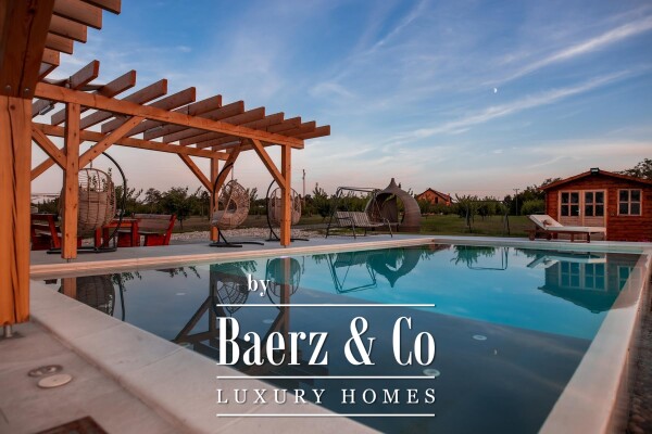 photo 6 Aljmaš, villa with three swimming pools and a view of the Danube, 25104 m2 garden