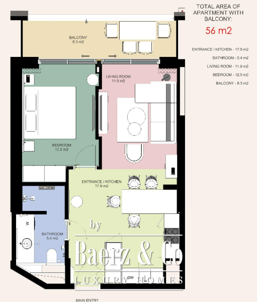 photo 22 Beachfront Investment Apartment in a 5* Hotel on Budva Riviera