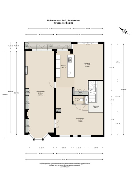 Floor Plan 1 - Rubensstraat 74 2