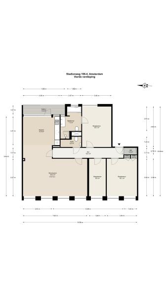 Floor Plan 1 - Stadionweg 166 4
