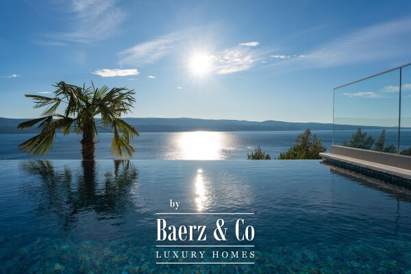 photo 10 Omiš area, luxurious modern villa with panoramic sea views, swimming pool and garage