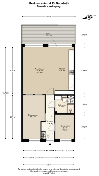 Floor Plan 1 - Residence Astrid 13