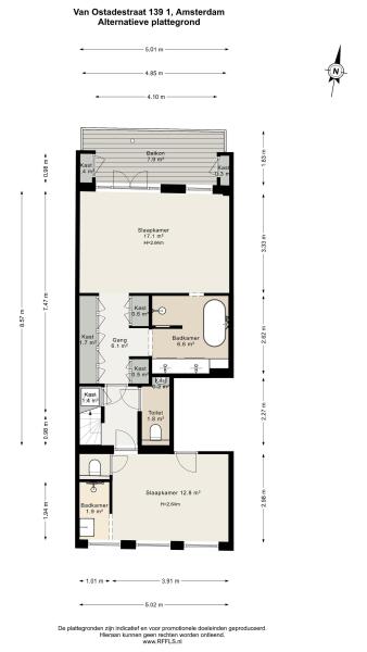 Floor Plan 7 - Van Ostadestraat 139 1