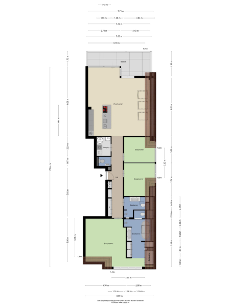 Floor Plan 1 - Zeeweg 31 k