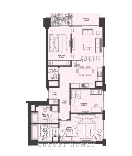 photo 9 Beachfront Spacious Apartment in Budva close to the Old Town