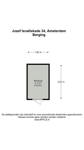 Floor Plan 1 - Jozef Israëlskade 34