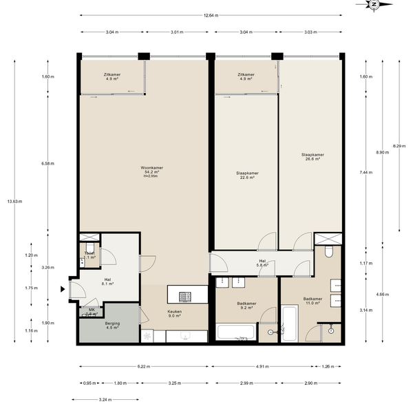 Floor Plan 2 - Gustav Mahlerlaan 212