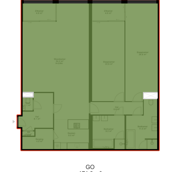 Floor Plan 3 - Gustav Mahlerlaan 212